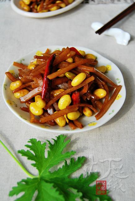 黄豆炒咸菜的做法