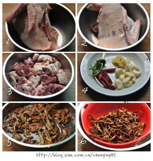 茶树菇焖鸭的做法