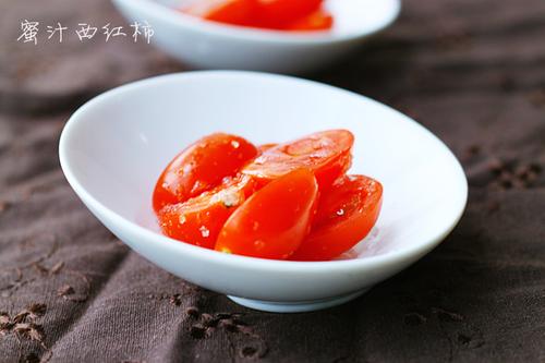 蜜汁西红柿的做法