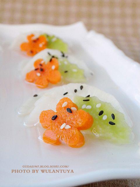 三色糖醋萝卜的做法