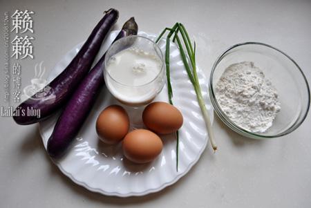 茄子蛋饼的做法