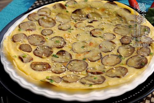 茄子蛋饼的做法