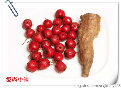 炒红果拌山药的做法