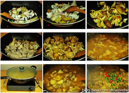 咖喱排骨炖猪蹄的做法