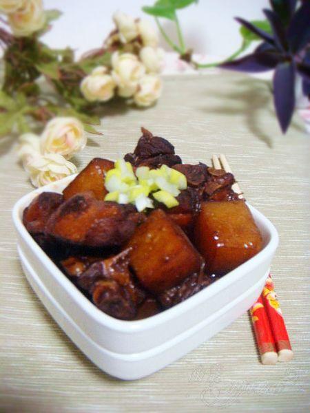 魔芋烧鸭的做法