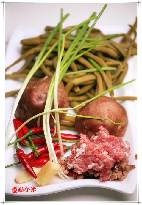 肉末酸豇豆的做法