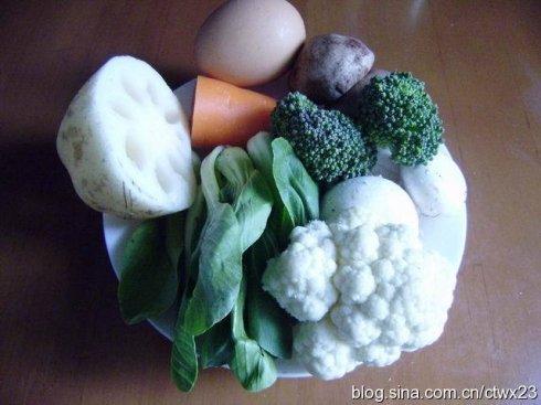 时蔬蛋皮汤的做法