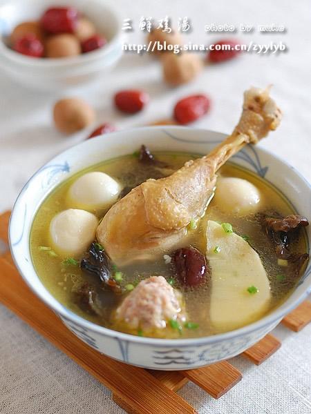 三鲜鸡汤的做法