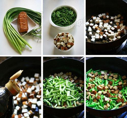 熏干蒜苗的做法