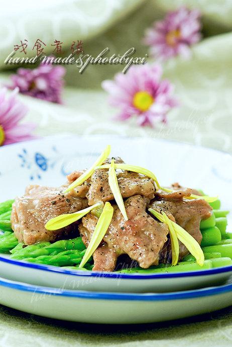 菊香芦笋牛肉的做法