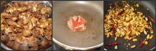 花生米辣子鸡的做法