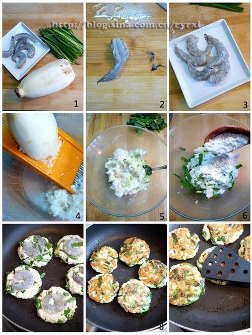 韭香鲜虾煎藕饼的做法