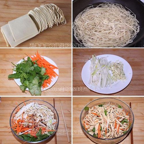 凉拌干豆腐的做法