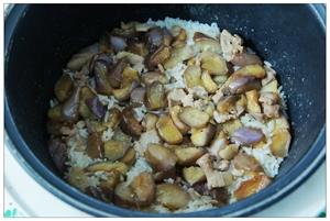 茄子焖饭的做法