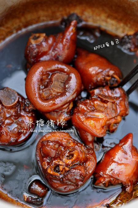 冰糖猪蹄的做法
