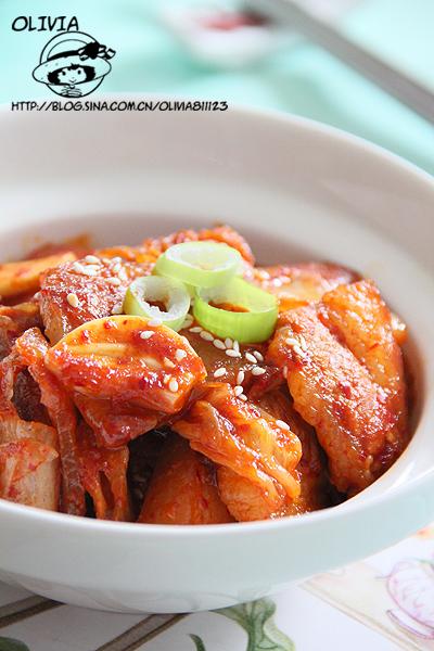 辣白菜炒五花肉的做法