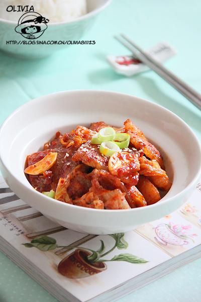 辣白菜炒五花肉的做法