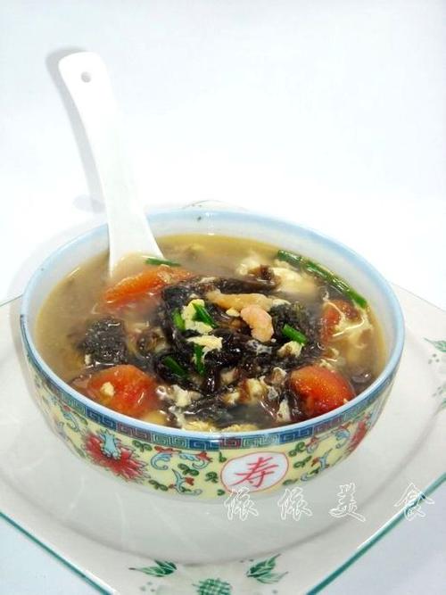 番茄紫菜蛋花汤的做法