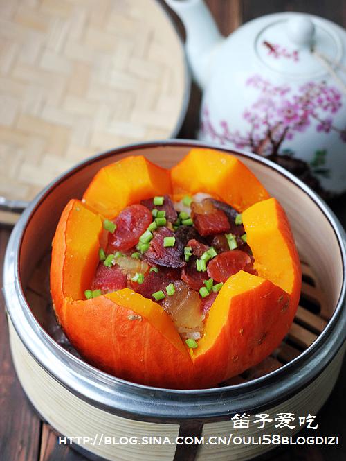 腊肉南瓜盅VS南瓜红烧肉的做法