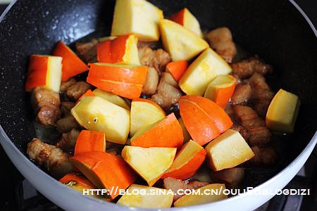 腊肉南瓜盅VS南瓜红烧肉的做法
