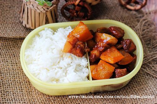 腊肉南瓜盅VS南瓜红烧肉的做法