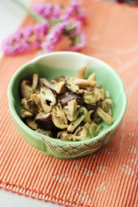 油醋双菇的做法