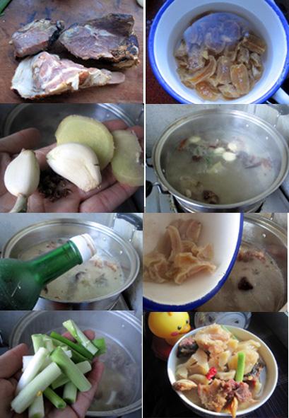 腊肉炖土豆干的做法