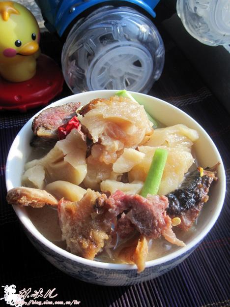 腊肉炖土豆干的做法