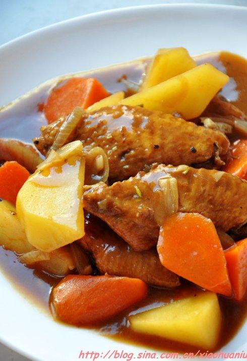 咖喱鸡翅土豆的做法