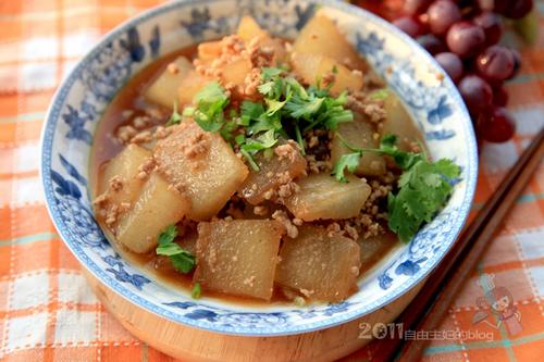 肉末烧冬瓜的做法