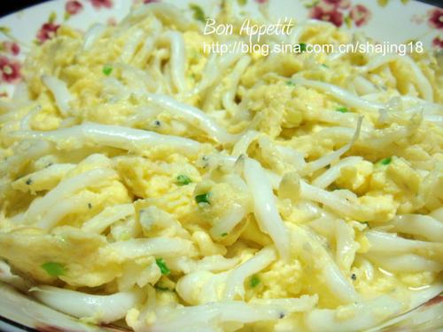 太湖银鱼炒蛋的做法