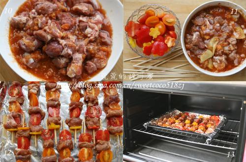 木瓜羊肉串的做法