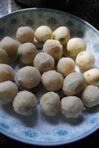 麻辣鸡丝土豆球的做法