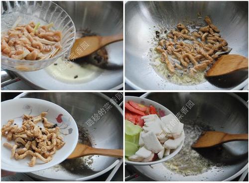 山药青笋炒鸡丝的做法