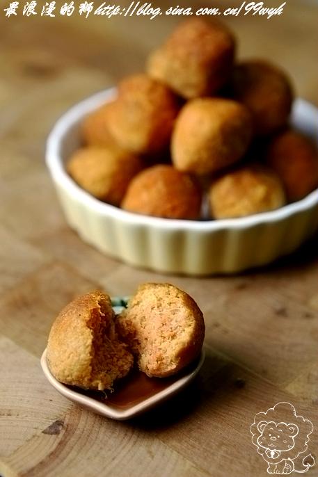 炸胡萝卜素丸子的做法