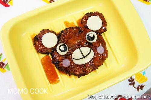 照烧小熊汉堡肉饼的做法