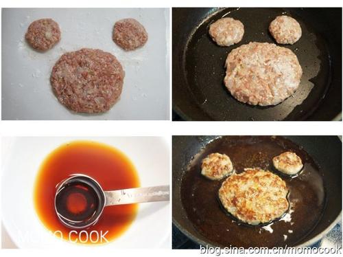 照烧小熊汉堡肉饼的做法