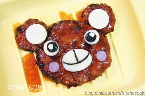 照烧小熊汉堡肉饼的做法