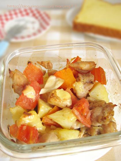 番茄土豆焗鸡肉的做法