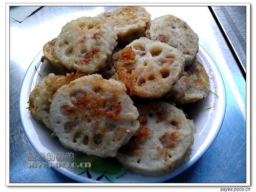 风味藕夹子的做法