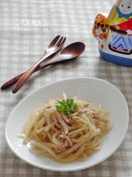 苤蓝肉丝的做法