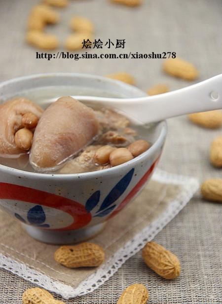 猪尾骨花生汤的做法