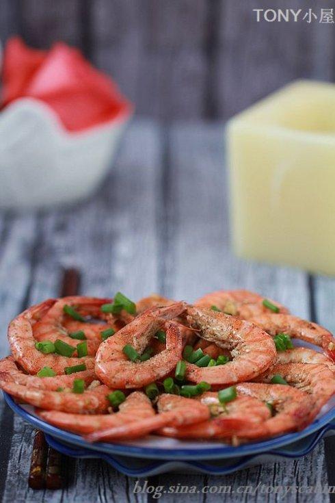 无油白胡椒虾的做法