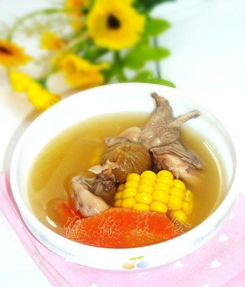 无花果玉米煲鹌鹑汤的做法