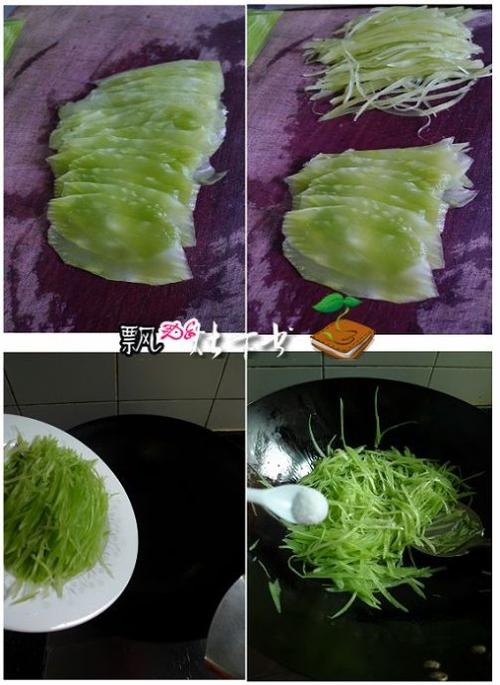 清炒莴笋丝的做法