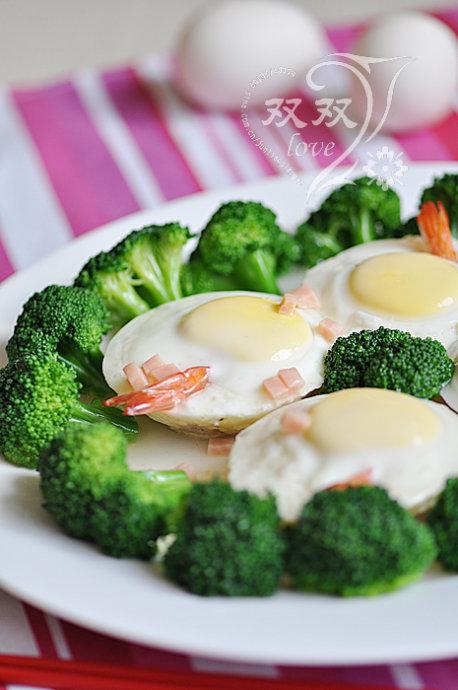 圆蛋大虾的做法