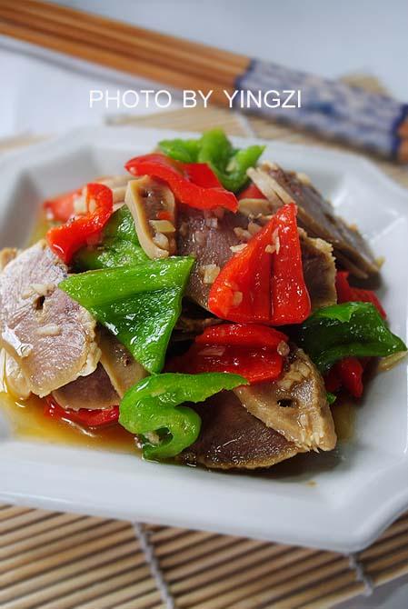 双椒口条的做法