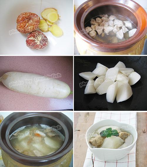 白萝卜猪肺汤的做法