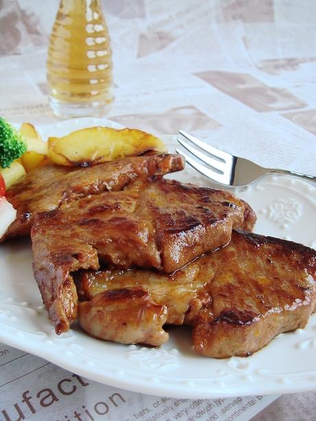 香煎梅花肉排的做法