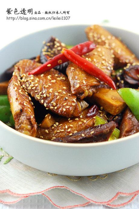 香辣豆干烧鸡翅的做法